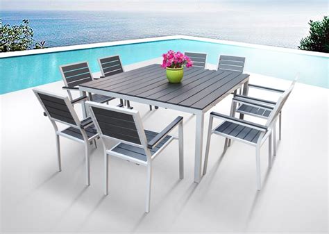 stainless steel patio dining table